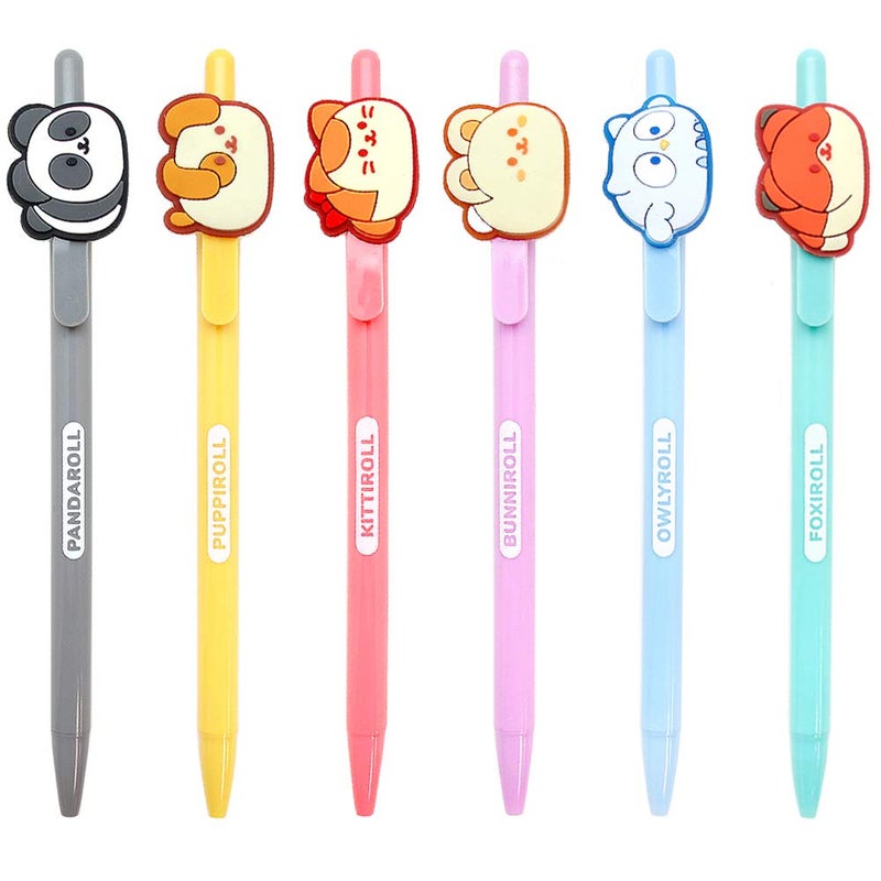 Anirollz Coosy Anirollz School Supply Stationary Character Gel Pen 1PC : 6 Designs (Set of 6) - Image 1